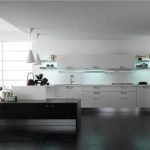 Черно-белые кухни – дизайн