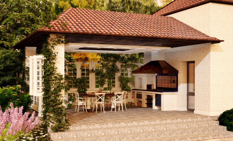 Летняя кухня на даче — сочетаем красоту и практичность