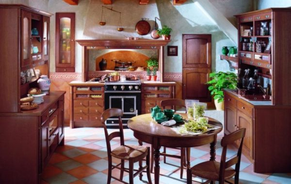 Итальянский стиль в интерьере современной кухни