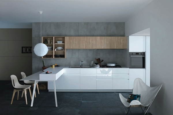 Кухонные гарнитуры в стиле минимализм