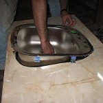 Врезка мойки в столешницу