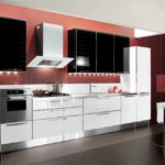 10 вариантов оптимального дизайна черно-белой кухни