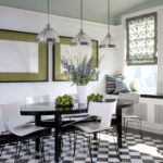 Декорируйте черно-белую кухню оригинально