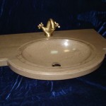 Овальная раковина из искусственного камня