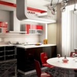 Барная стойкамв этом случае зонирует пространство