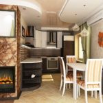 Кухня гостиная