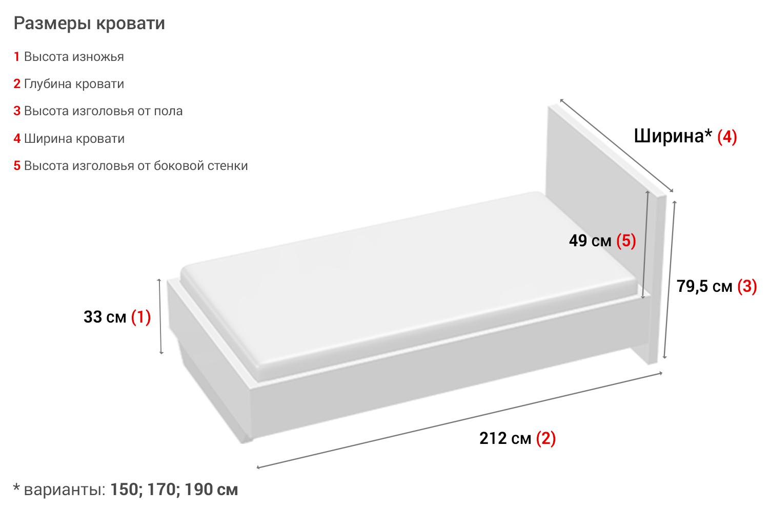 Кровать Морена 120