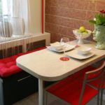 Стол барная стойка на маленькой кухне 4