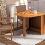 Стол книжка в интерьере маленькой кухни