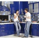 Синий цвет на кухне