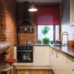 Малогабаритная кухня в стиле лофт - это необычно и интересно
