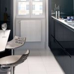 Барная стойка в обеденной зоне маленькой кухни 3