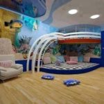 детская спальня с гипсокартонным потолком