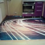 Наливной пол на кухне 3