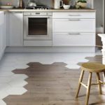 Комбинированные полы на кухне
