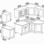 стандартные размеры кухонного гарнитура
