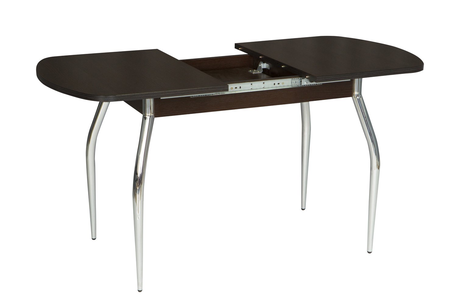 стол обеденный раздвижной с металлическими ножками