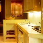Освещение в маленькой кухне